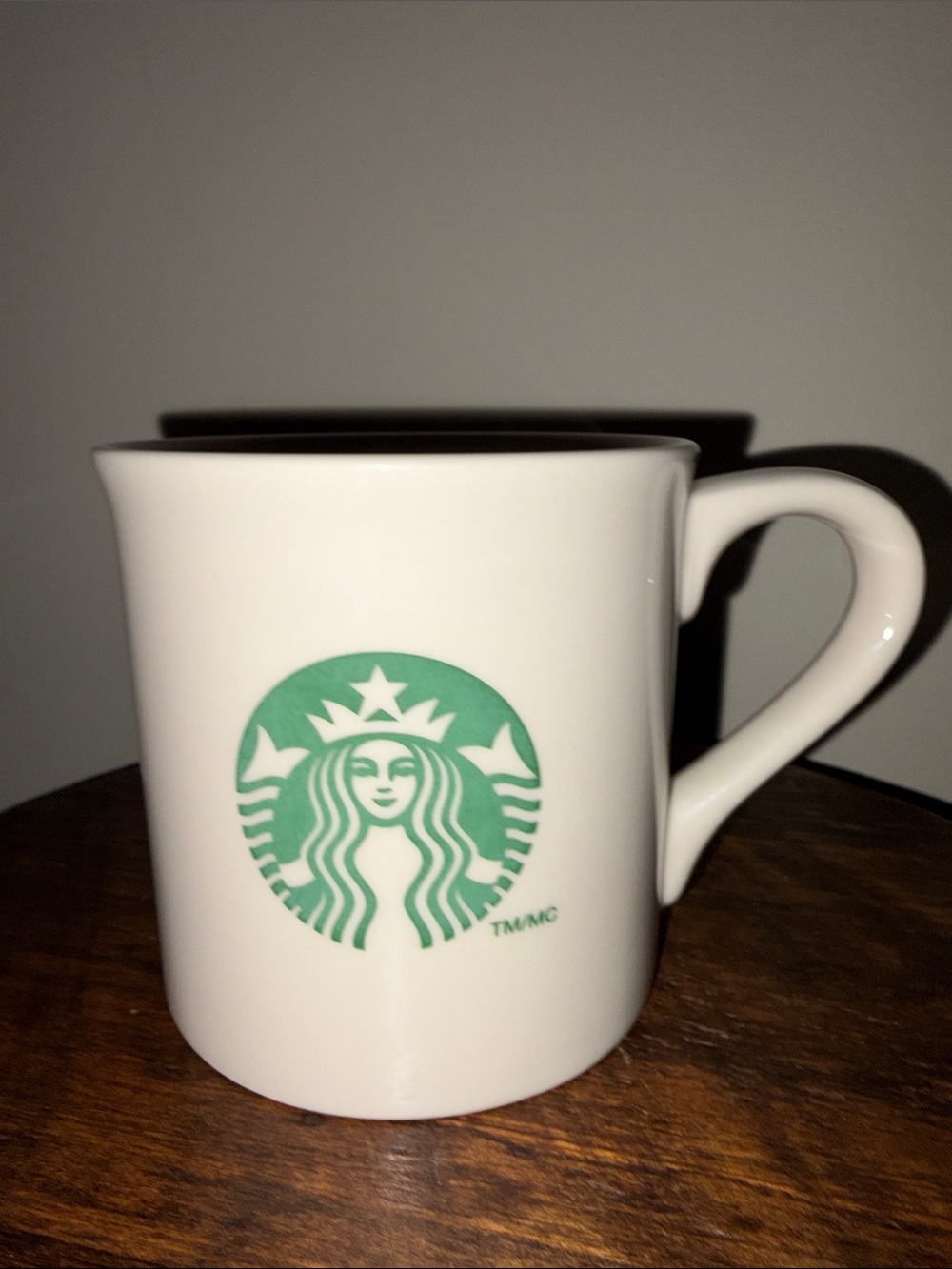 2013 Starbucks White Mug with Green Siren Logo